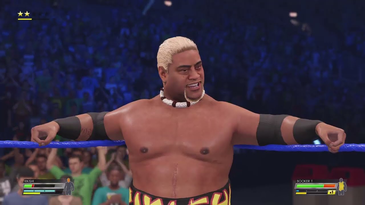 WWE 2K22: Rikishi vs Booker T Gameplay (PS5) 4K 60FPS