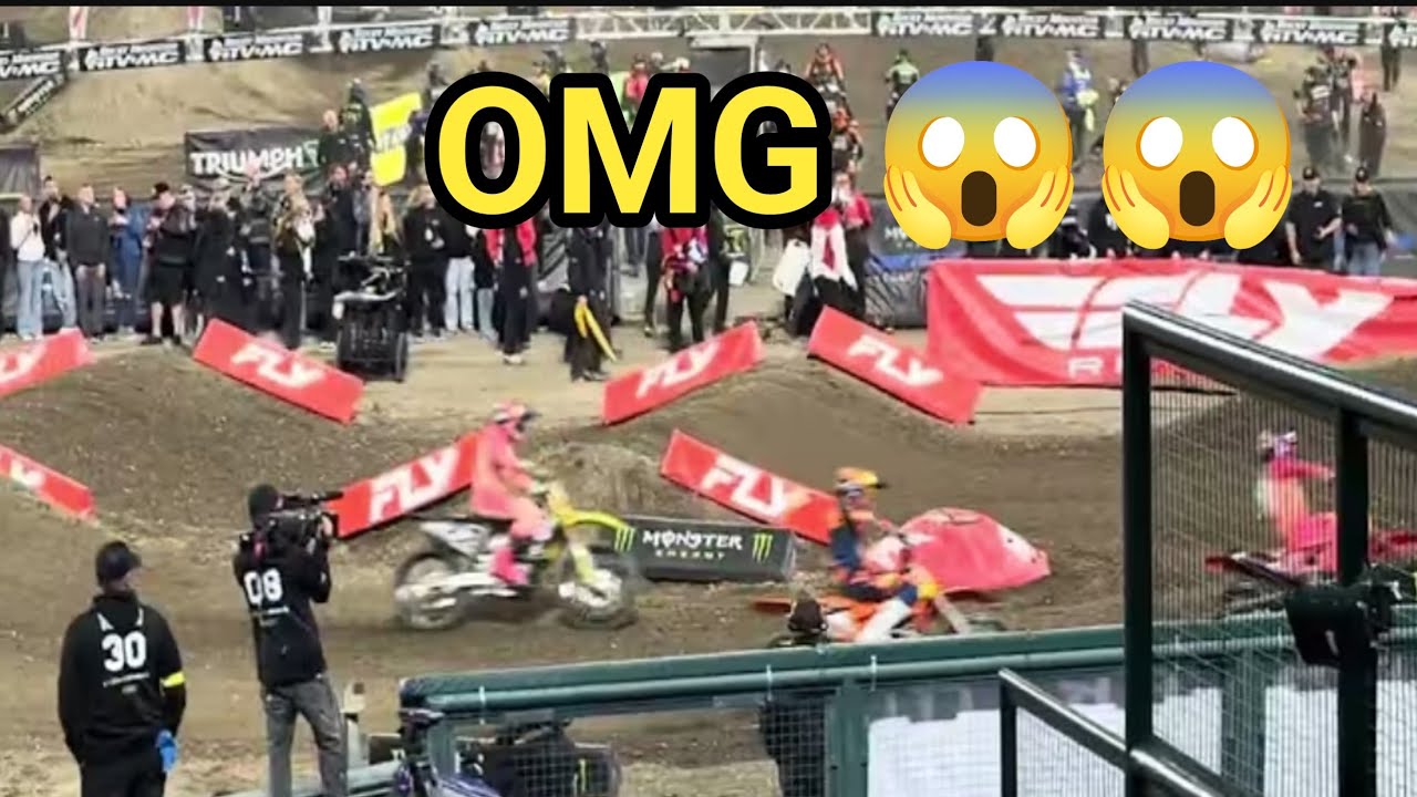 Watch justin barcia vs malcolm stewart crash  justin barcia shocking 450 main event crash at anaheim