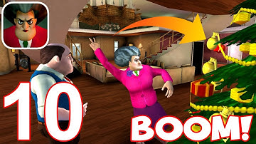 Scary Teacher 3D - Gameplay Walkthrough Part 10 - Christmas Debacle