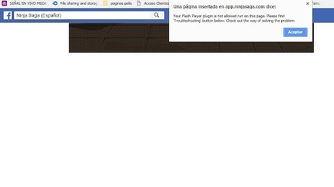 SOLUCIONAR ERROR EN NINJA SAGA "FLASH PLAYER"