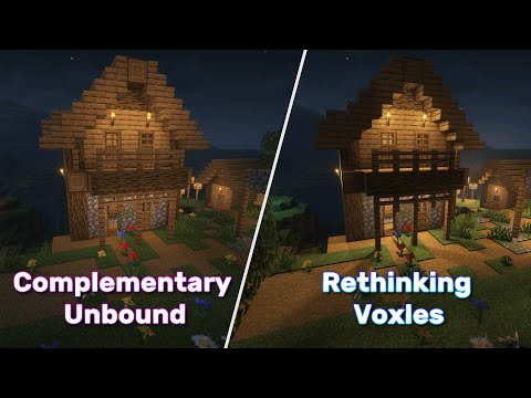 Minecraft: Complementary Unbound vs Rethinking Voxels | Shaders Comparison