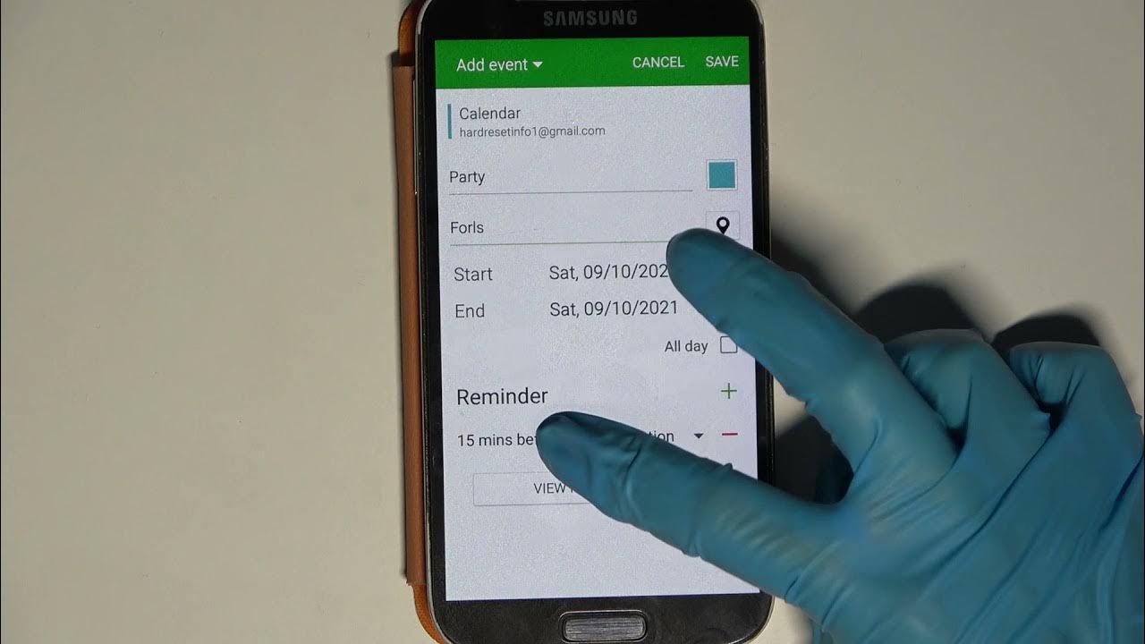 How to Add Event to Calendar in Samsung Galaxy S4 Set Up Reminder