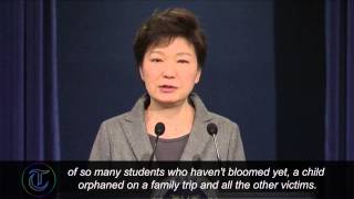 South Korea President weeps during ferry disaster apology