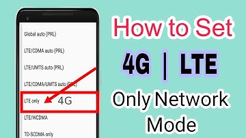 How to Set 4G only in android || 4G LTE only network mode