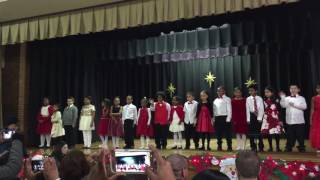 Evan's 2nd grade Christmas show