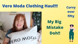 Vero Moda Clothing Haul With Try On, Curvy Over Fifty, Major Goof.