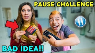 PAUSE CHALLENGE With PARENTS For 24 HOURS! *Bad Idea* | The Royalty Family