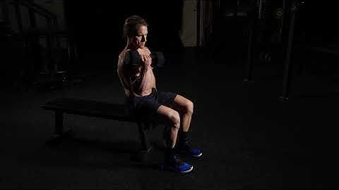 Seated Alternating Dumbbell Curl