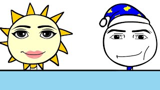 Roblox Face liked Sun but Moon | FNAF - Mukbang Animation | SUN VS MOON