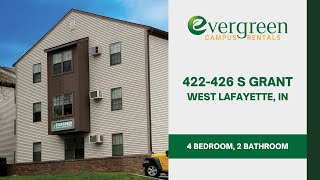4-Bedroom Apartment in West Lafayette  |  422 S Grant St.  |  Unit 2