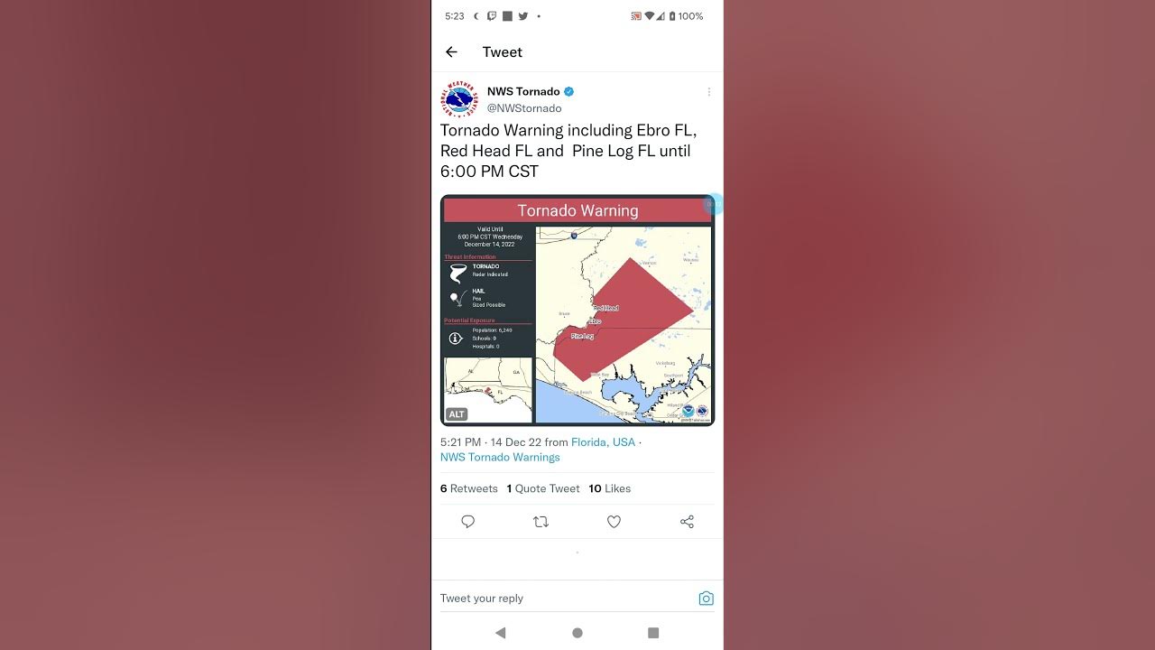 Ebro, Florida Tornado 121422 YouTube