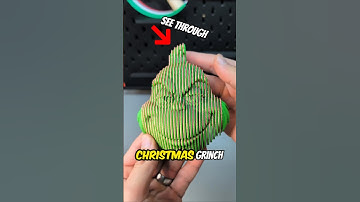 3d Printed Quantum Grinch Skull See-Through #3dprinting