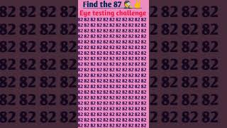 Find 87 🕵✌ #testyourbrain #puzzle #logicpuzzles