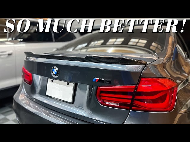 BMW F80 M3 Autotecknic Carbon Fiber Trunk Spoiler Install 