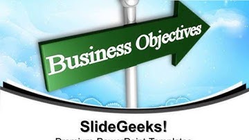 business objectives arrows powerpoint templates and powerpoint themes 1012
