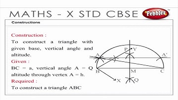 CBSE 10th Maths | Constructions | NCERT | CBSE Syllabus | Animated video