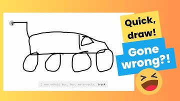 Can the AI guess my HORRIBLE drawings? 🤣 | Playing an AI drawing game | Quick, draw!