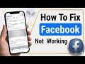 How to Fix Facebook Not Working Problem | Facebook Server Down | Facebook Not Working