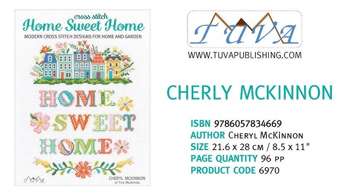 Home Sweet Home Cross Stitch Book, Tiny Modernist