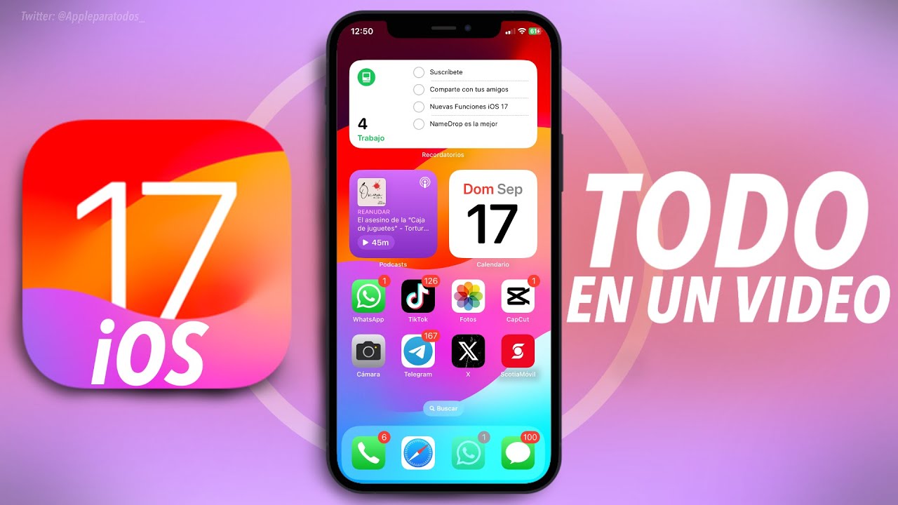 iOS 17 Version Global: ¡¡Las 40 FUNCIONES NUEVAS que DEBES Conocer ...