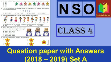 NSO class 4 question paper (2018 - 2019) Set A  / NSOclass4question paper2018A / Students Reference.