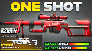the #1 BEST ONE SHOT SNIPER META LOADOUT in WARZONE BO6 for SEASON 4! (Warzone 3 Sniper Class Build)