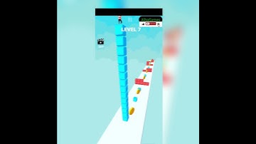 Cube Stacker Surfer 3d 🧊🎲🌊 ( Android Gameplay Level Up All Level New Android Game ) #shorts game