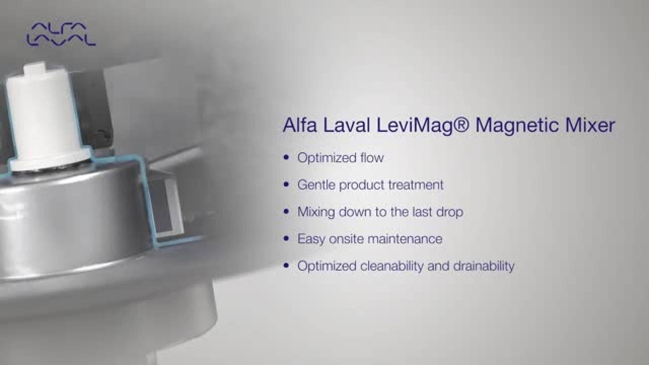 retfærdig For nylig arve Alfa Laval LeviMag® Magnetic Mixer - effective mixing for food, beverage  and dairy applications - YouTube