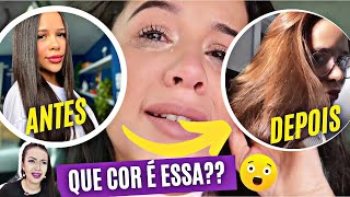 Laura Brito escolhe tons vermelhos para transformar o cabelo com