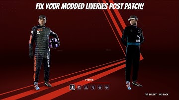 Fix your F1 2020 modded liveries post patch!
