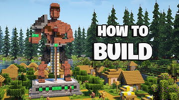 Minecraft | How to Build a Villager Statue – Tutorial!