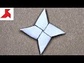 Diy  how to make a ninja star shuriken from one sheet of a4 paper