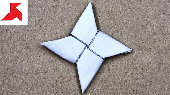 DIY 🥷🏻 How to make a NINJA STAR SHURIKEN from ONE sheet of A4 paper