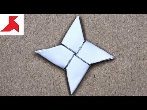 DIY - How to make a NINJA SHURIKEN from ONE sheet of A4 paper