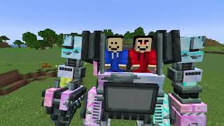 We survived100 Days in a SIREN HEAD On Train in Hardcore Minecraft!