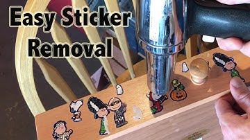 How to remove stickers - Easy and without chemicals!