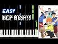 🎹FLY HIGH!!／BURNOUT SYNDROMES【簡単ピアノ】【ハイキュー!! 2 OP】