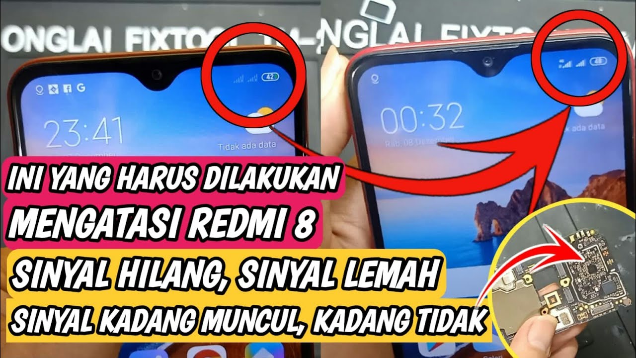 PENYEBAB REDMI 8 SINYAL HILANG / SINYAL LEMAH / SINYAL TANDA SILANG