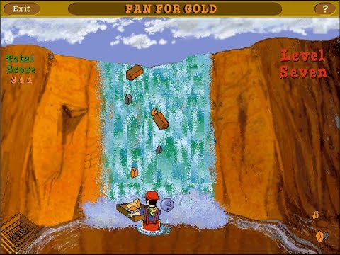 Scholasticu0027s The Magic School Bus Explores Inside the Earth : Panning for Gold (Windows game 1996)