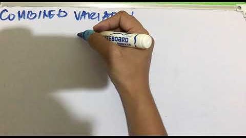 JOINT AND COMBINED VARIATION | SOLVED PROBLEMS