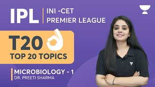 IPL - INI-CET Premier League | Top 20 Topics Microbiology 1 | Dr. Preeti Sharma