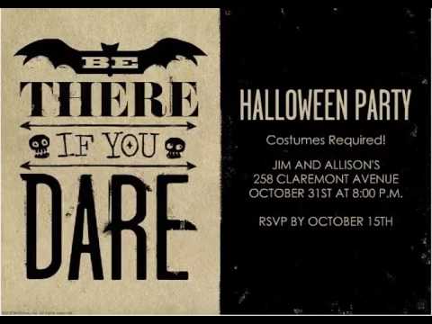halloween invites