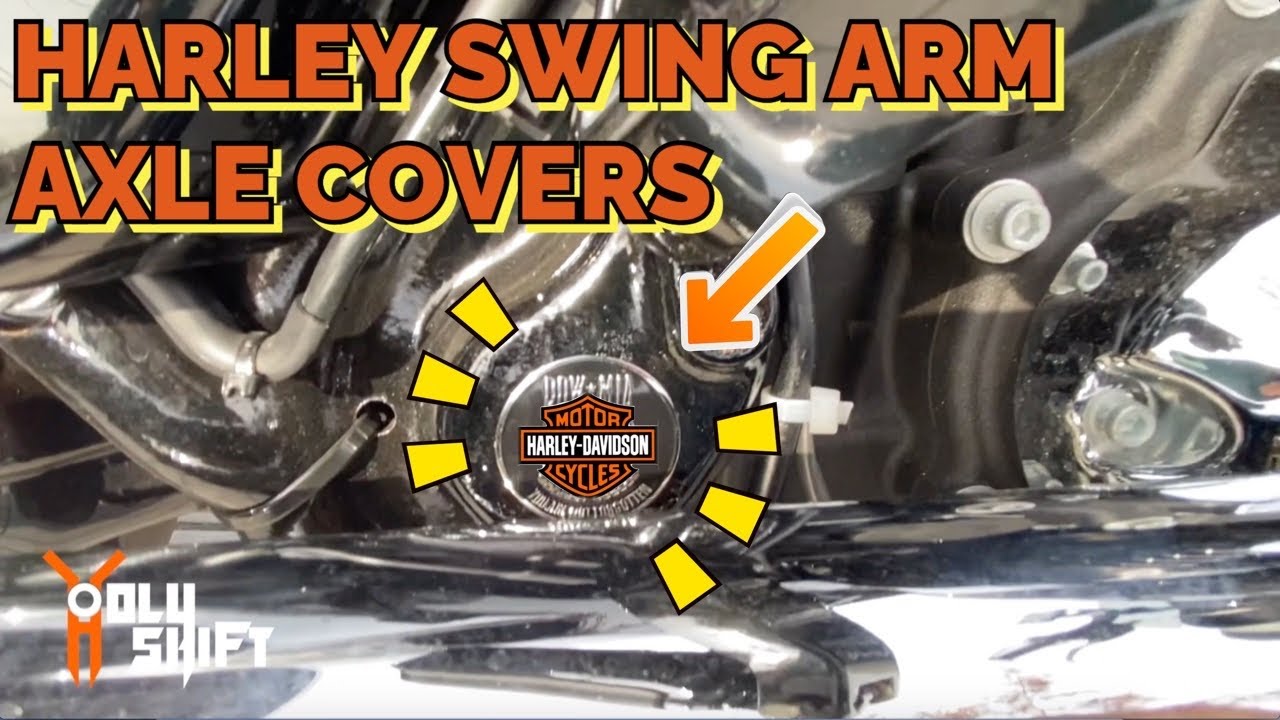 Swing Arm Axle Covers For Harley Davidson YouTube
