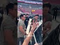 Jin gave rugby balls to ARMYs 😭