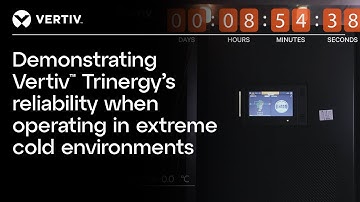 Demonstrating Vertiv™ Trinergy’s reliability when operating in extreme cold environments