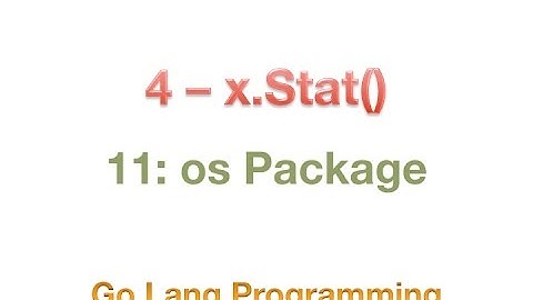 #golang #striversity 11.04 - Go Using os Stat