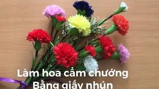 Cách làm hoa cẩm chướng /How  to make carnations
