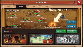 How to Hit UNDERWORLD PASSAGE on Battle Royale(Clash of lords 2) screenshot 3