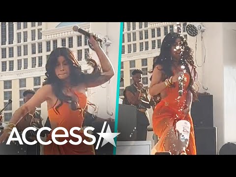 Cardi B Throws Microphone At Concertgoer Who Tossed A Drink At Her Onstage