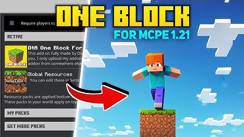 One Block For Minecraft PE 1.21+ || one block minecraft download android 1.21